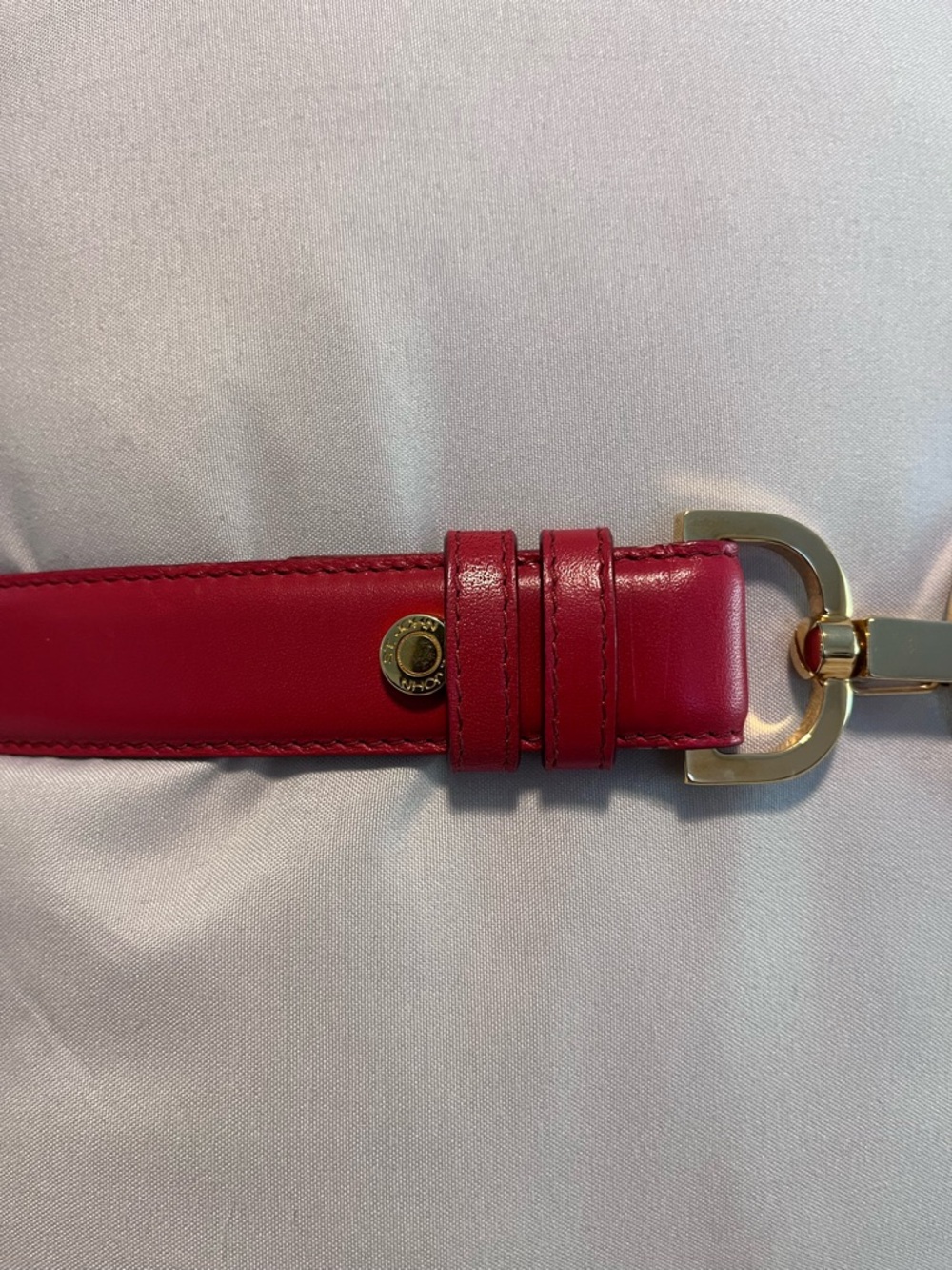 St. John red leather belt - Picture 3 of 5